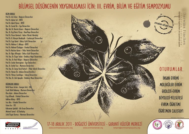 3. Evrim, Bilim ve Eğitim Sempozyumu